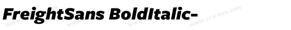 FreightSans BoldItalic字体转换